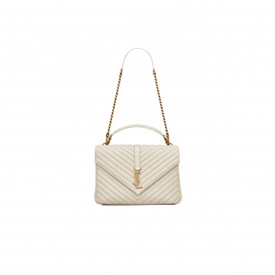 YSL COLLEGE LARGE IN QUILTED LEATHER 600278BRM079207 (32*20*8.5cm)